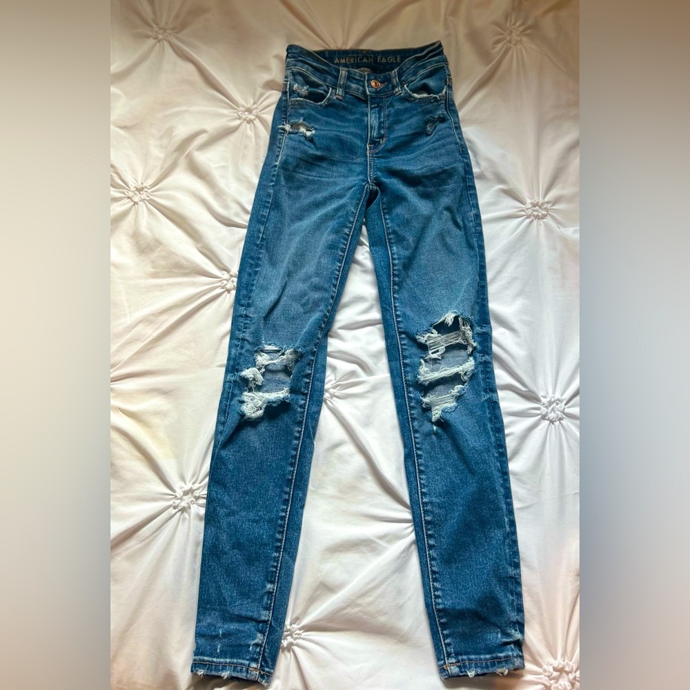 American Eagle Ripped skinny jeans